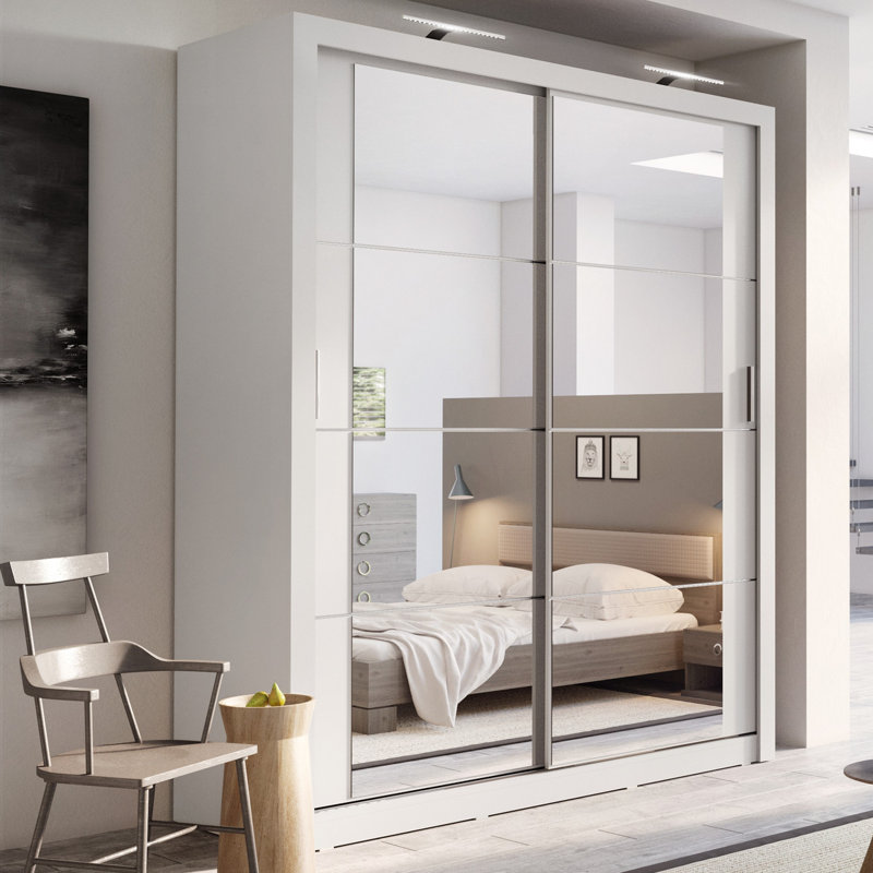 Brayden Studio Tengan 2 Door Sliding Wardrobe & Reviews Wayfair.co.uk